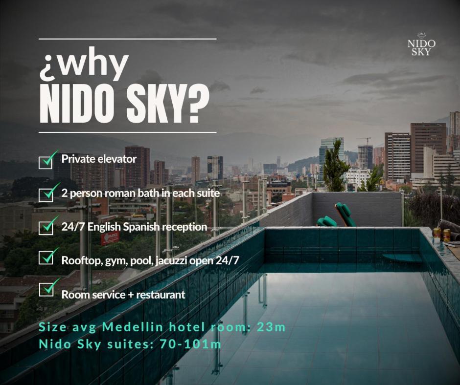 Aparthotel Nido Sky Medellín Exterior foto